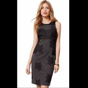 Maeve Lace Flocked Column Dress